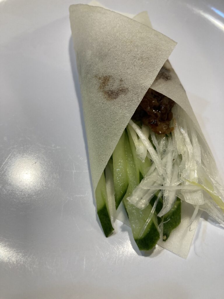 牛肉のクレープ包み　完成写真