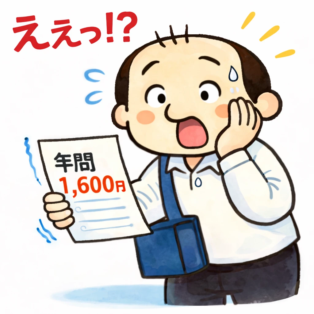 ブルーレイレコーダー待機電力の年間電気代1600円の計算結果