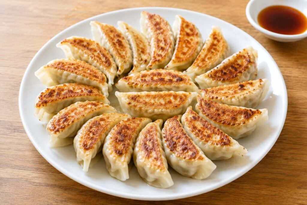 餃子を焼いた写真